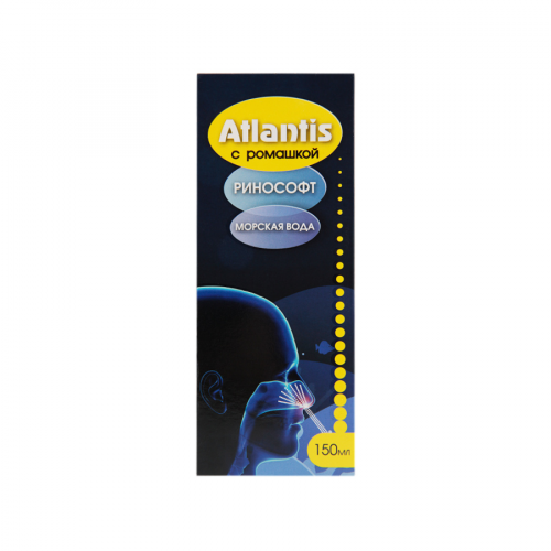 АКЛЕН Средство Atlantis Ринософт морская вода с ромашкой 150мл