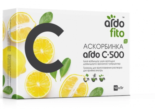 Аскорбинка ARDO С-500 со вкусом лимона