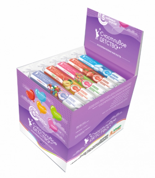 Аскорбиновая кислота Счастливое детство Малина