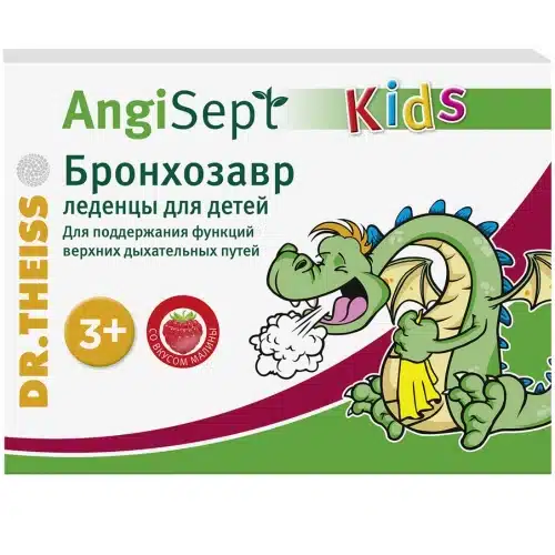 Бронхозавр детские леденцы от кашля Доктор Тайсс Dr.Theiss