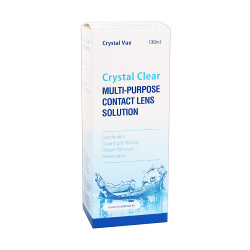 CRYSTAL VUE Раствор для линз Crystal Clear 130мл