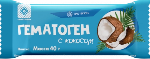 Гематоген с кокосом