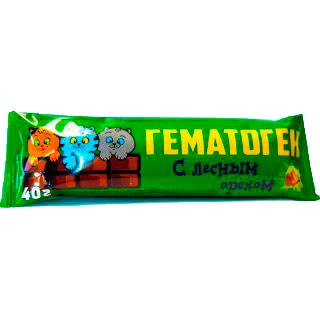 Гематоген с лесным орехом