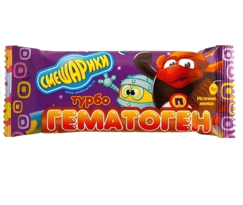 Гематоген турбо Смешарики детский