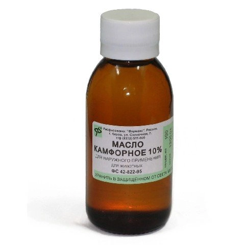 Камфорное масло 10% 50 мл