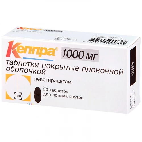 Кеппра 1000 мг 30 таблеток