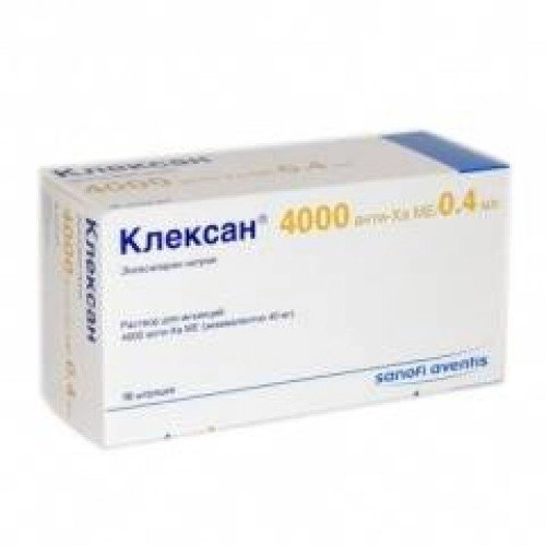 Клексан 4000 анти-Ха МЕ/0,4 мл 10 шприцев