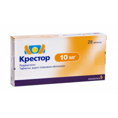 Крестор 10 мг 28 таблеток