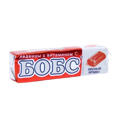 Леденцы БОБС с витамином С, лесные ягоды 10 шт