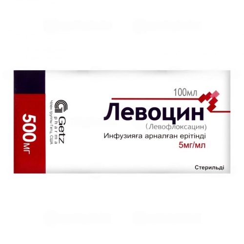 Левоцин 5мг/мл левофлоксацин раствор для инфузий 100 мл