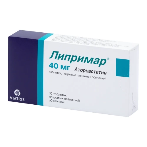 Липримар 40 мг аторвастатин 30 таблеток