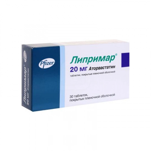 Липримар 20 мг аторвастатин 30 таблеток