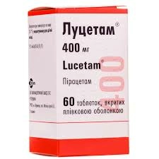 Луцетам 400 мг пирацетам 60 таблеток
