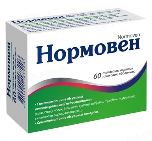 НОРМОВЕН 500 мг №60 таб Флавоноидная фракция