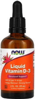 NOW Liquid Vitamin D3 2FL OZ