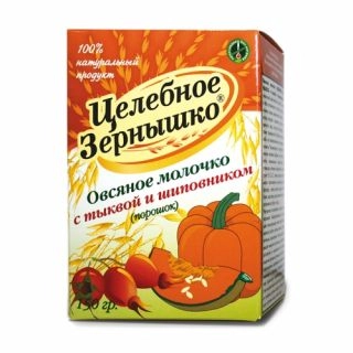Овсяное молочко Целебное зернышко Тыква Шиповник
