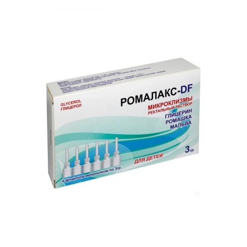 Ромалакс-DF микроклизмы для детей раствор глицерол 6 флаконов по 3 гр