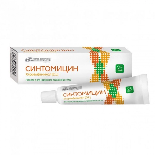 Синтомицина линимент 10%