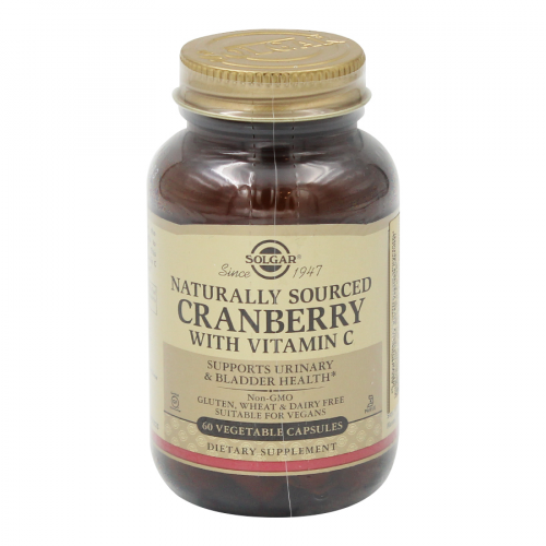 SOLGAR Капсулы Cranberry Натуральная клюква с витамином С 60 капсул