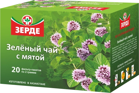 Зеленый чай с мятой