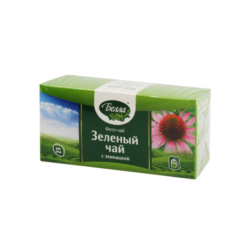 Зеленый с эхинацеей Белла