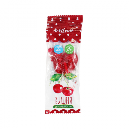 Актифрут Actifruit леденцовая карамель Петушок с цинком и витамином С со вкусом вишни