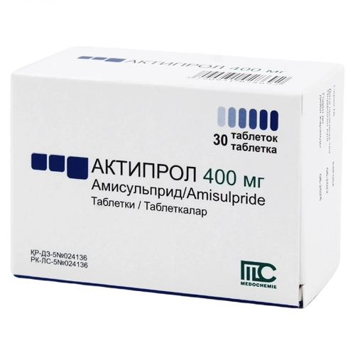 Актипрол 400 мг амисульприд 30 таблеток