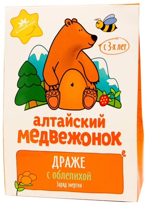 Алтайский медвежонок драже с облепихой