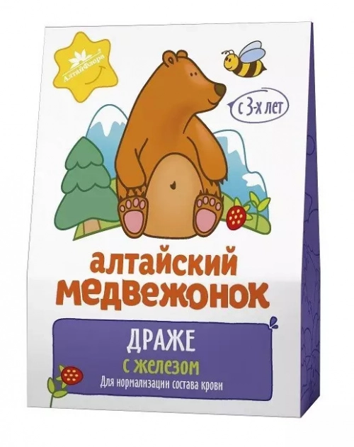 Алтайский медвежонок драже с железом
