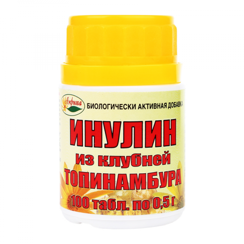 АМРИТА Таблетки Инулин из клубней топинамбура, 100шт.