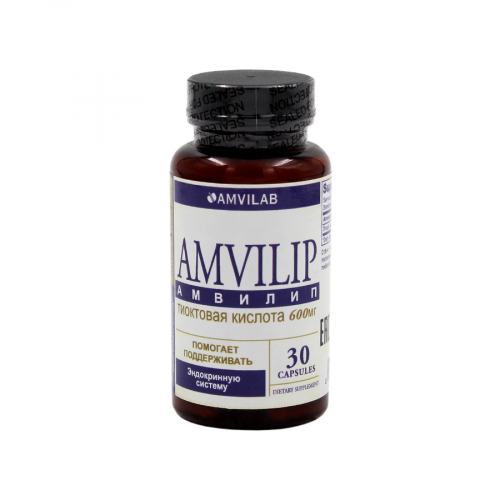 AMVILAB Amvilip (Амвилип) тиоктовая кислота 600 мг 30 таблеток