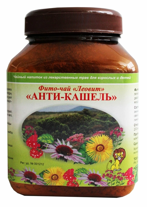 Анти-Кашель фито-чай 250 г Леовит