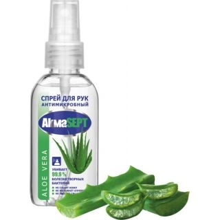 Антисептик Акмасепт Akmasept спрей для рук антимикробный Aloe vera