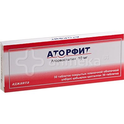 Аторфит 10 мг 30 таблеток