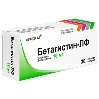 Бетагистин-ЛФ 16 мг 30 таблеток