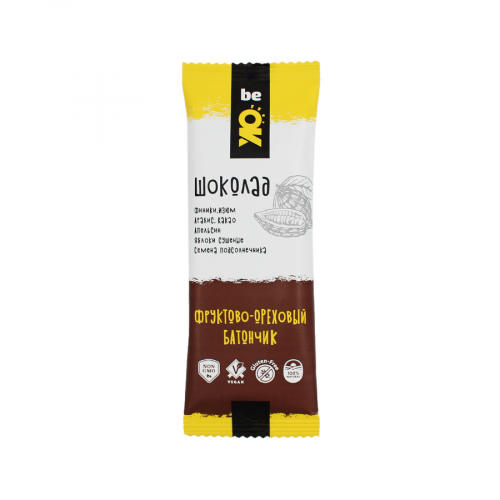 BIO ELITE BE OK Батончик фруктово-ореховый Шоколад 30гр