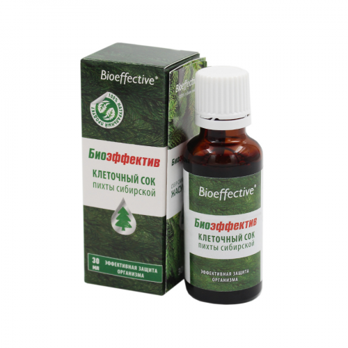 BIOEFFECTIVE Концентрат сок клеточный пихты сибирской 30мл