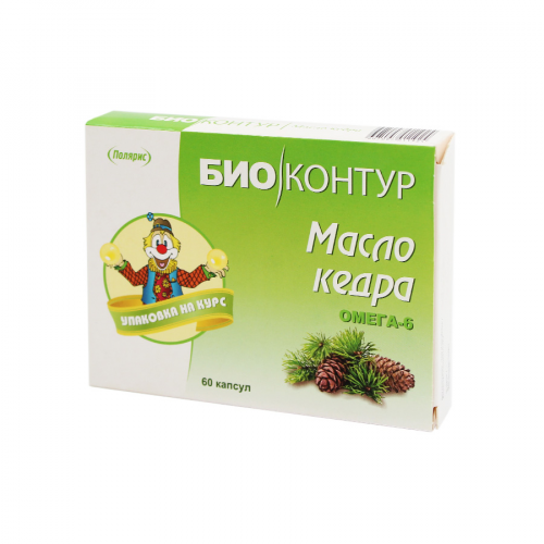 БИОКОНТУР Масло кедровое Омега-3 60 капсул