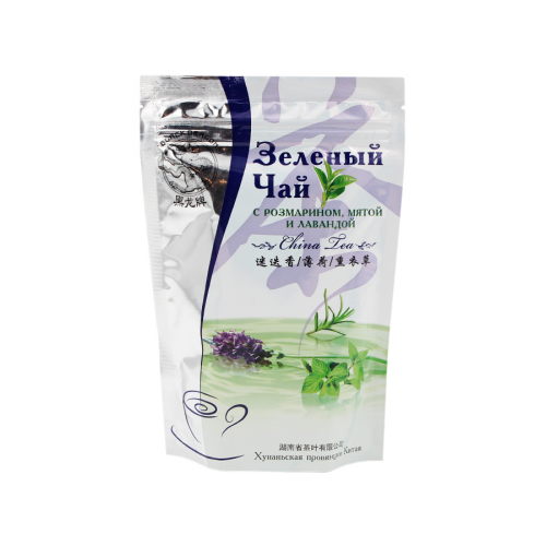 BLACK DRAGON Чай зеленый с розмарином, мятой и лавандой, 100гр.