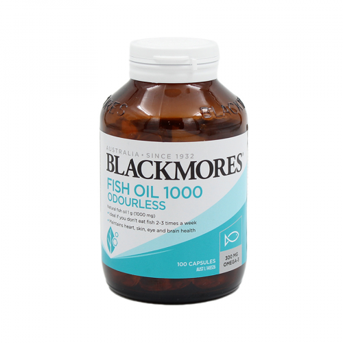 BLACKMORES Капсулы Рыбий жир ODOURLESS FISH OIL1000 100кап.