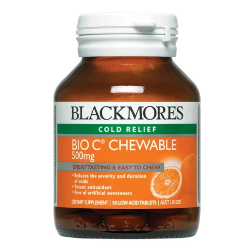 Блэкморс Blackmores Био С Chewable 500