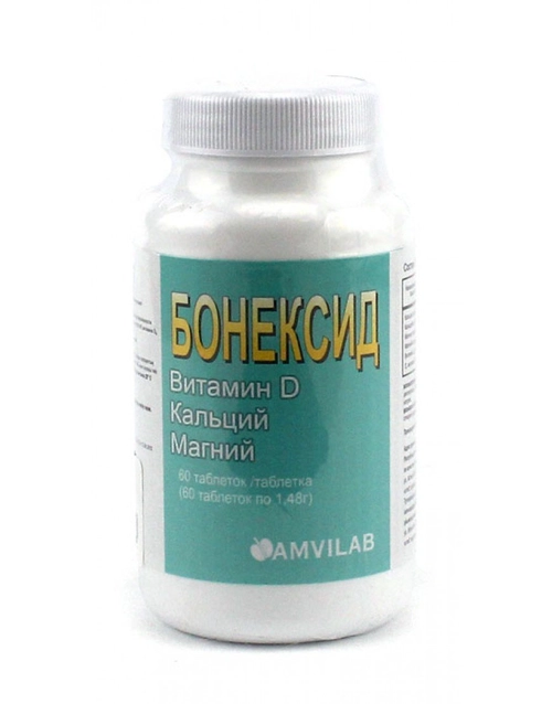 Бонексид (Кальций, Магний, Витамин Д) 60 таблеток по 1,48 г