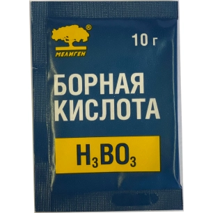 Борная кислота порошок 10 г Мелиген