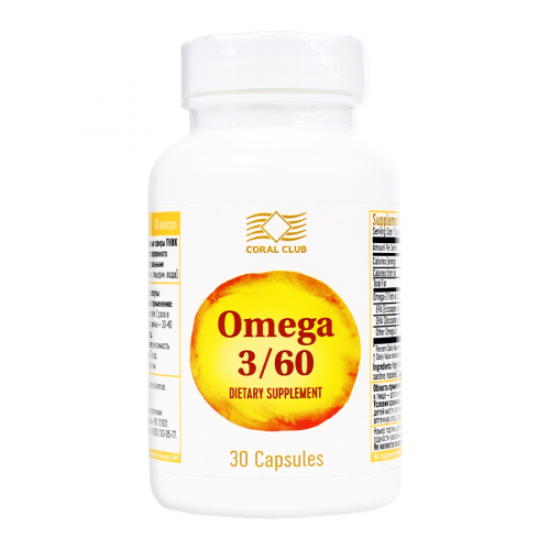 CORAL CLUB Капсулы OMEGA 3/60, 30шт.