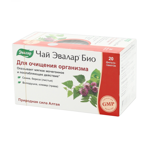 ЭВАЛАР БИОЧАЙ Для очищения организма 20 пакетиков