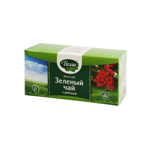 ФИТО-ЧАЙ БЕЛЛА Зеленый чай с рябиной 20шт