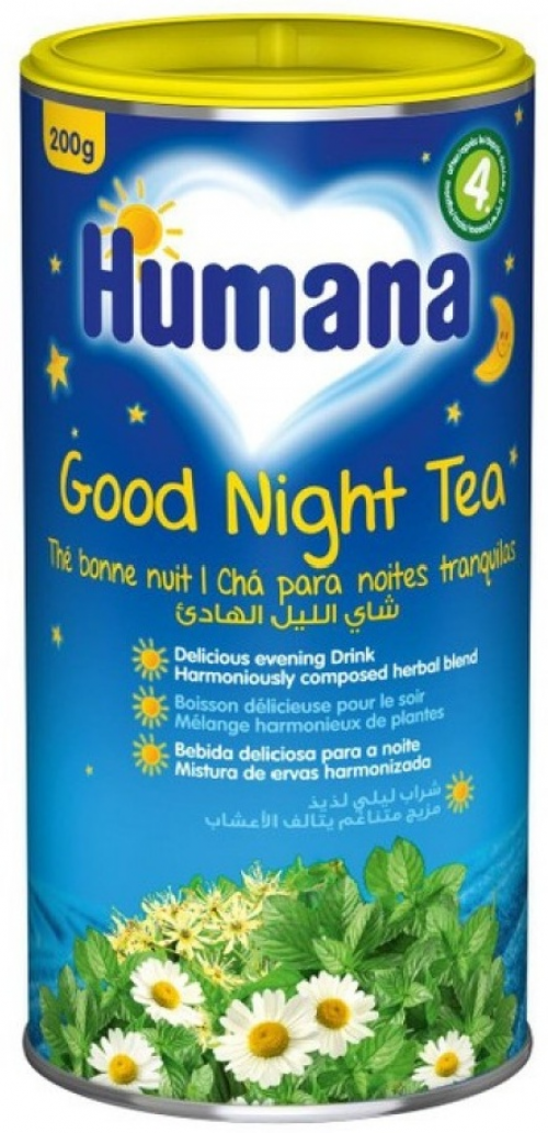 Humana Good Night Tea Чай спокойной ночи с 4 мес 200 гр