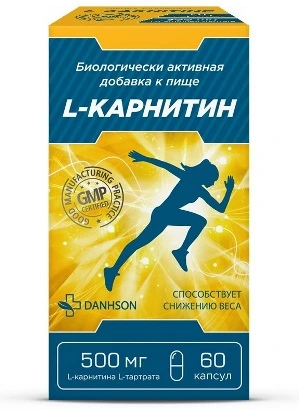 L Карнитин 500 мг 60 капсул Danhson