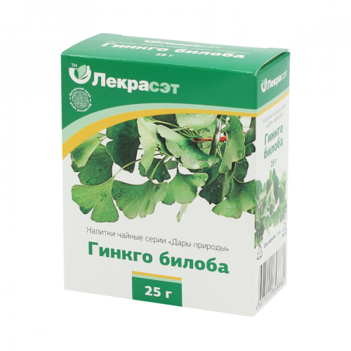 ЛЕКРА-СЭТ Гинкго билоба листья 25 гр