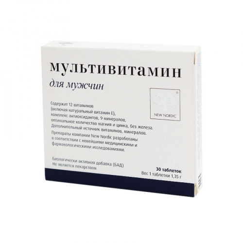 Мультивитамины для мужчин New Nordic